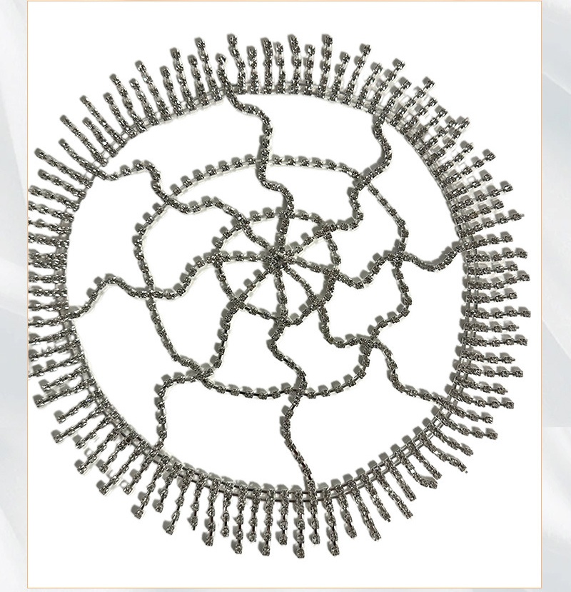 Bridal Hair Accessory Iridescent Crystal Rhinestone Head Chain